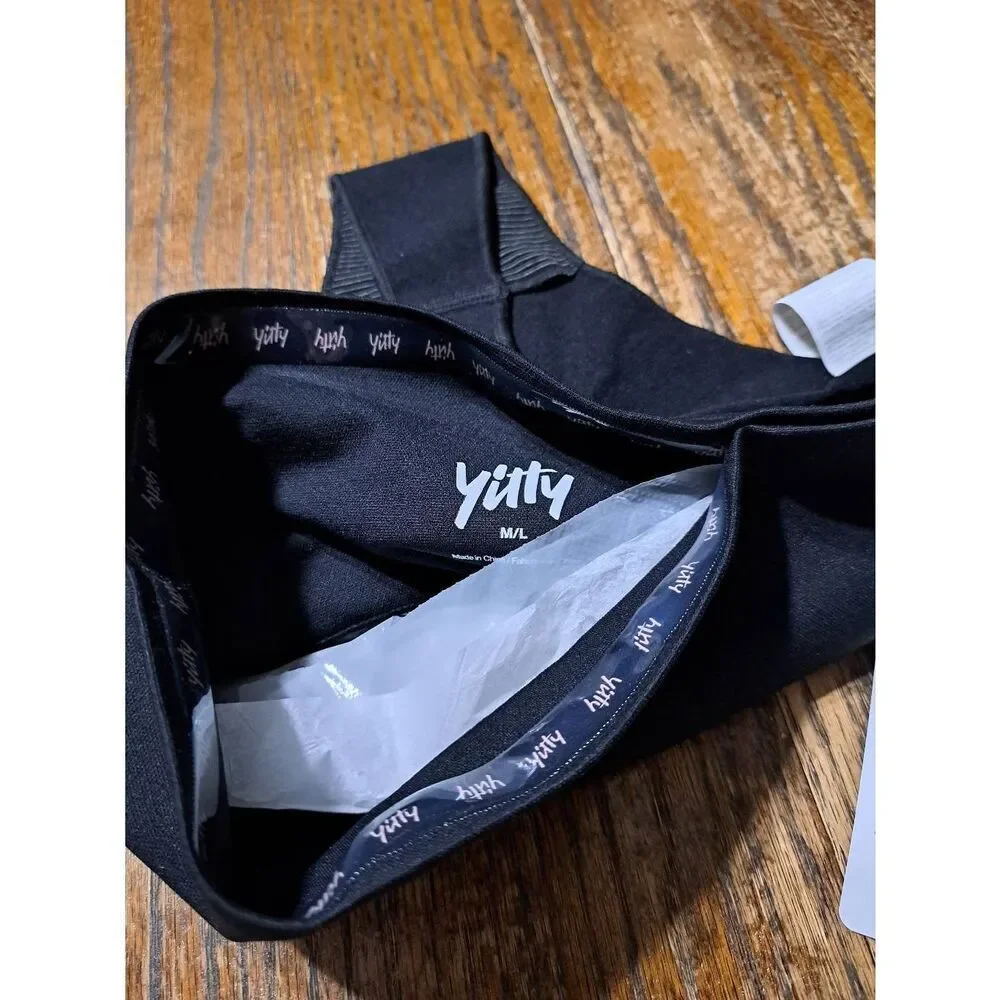 New Medium/Large Fabletic Yitty Black Nearly Naked Shaping High Waist Thong Pant